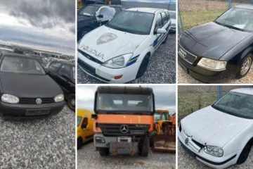 Ide dražba rabljenih vozila MUP-a i Pošte: Golf za 100 eura, paket od 10 skutera za 150 eura